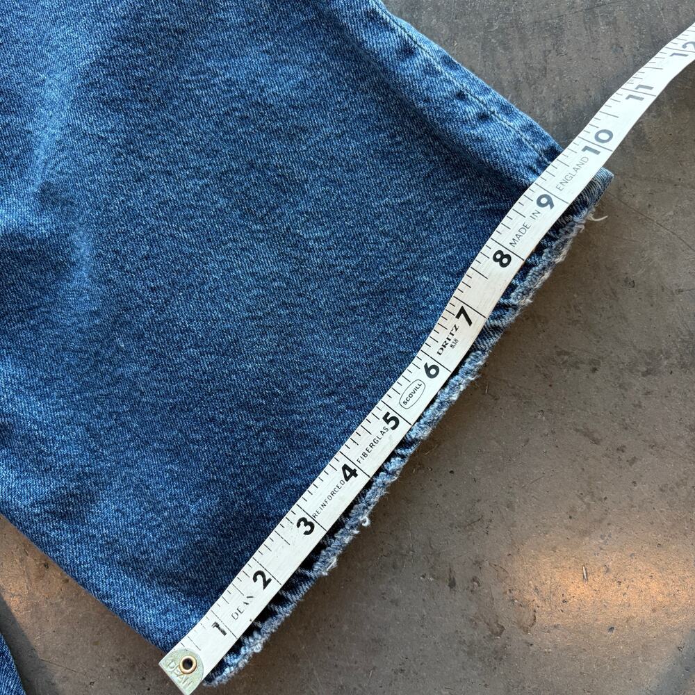 Vintage Y2k Levi's Quality Dark Wash Ribcage Wide Leg Baggy Pants Women'ts 25 - Picture 6 of 6